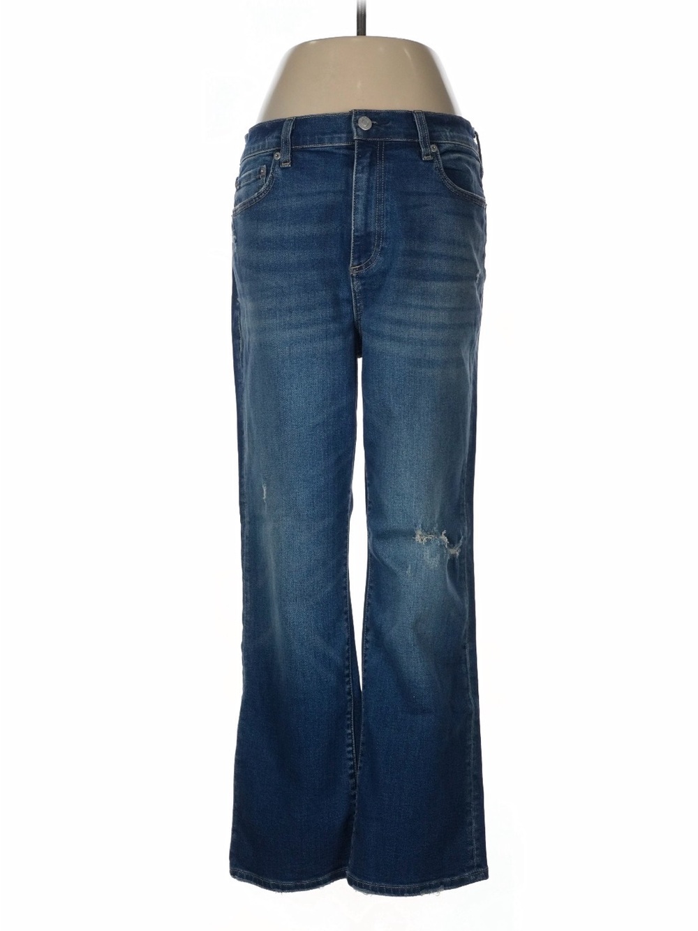 pistola Dark Blue Mid-Rise Wide-Leg Jeans